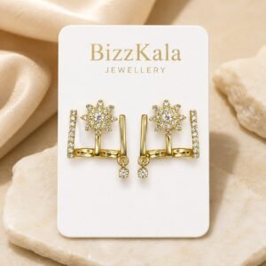 Crystal Star Geometric Earrings for Women