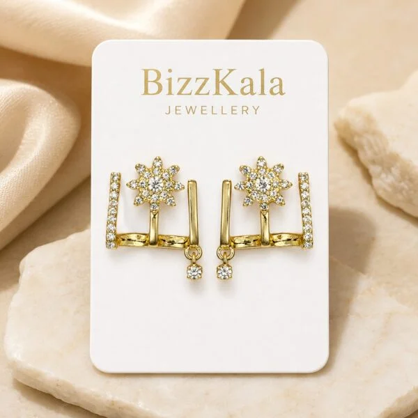Crystal Star Geometric Earrings for Women