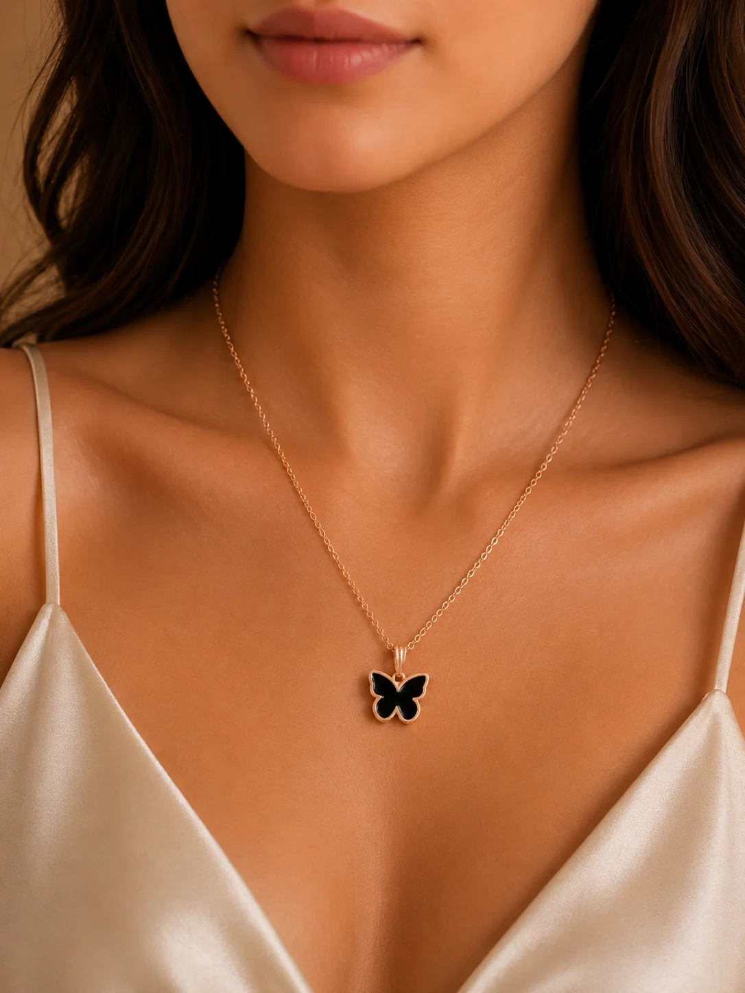 Butterfly Pendant Necklace for Women - Image 2