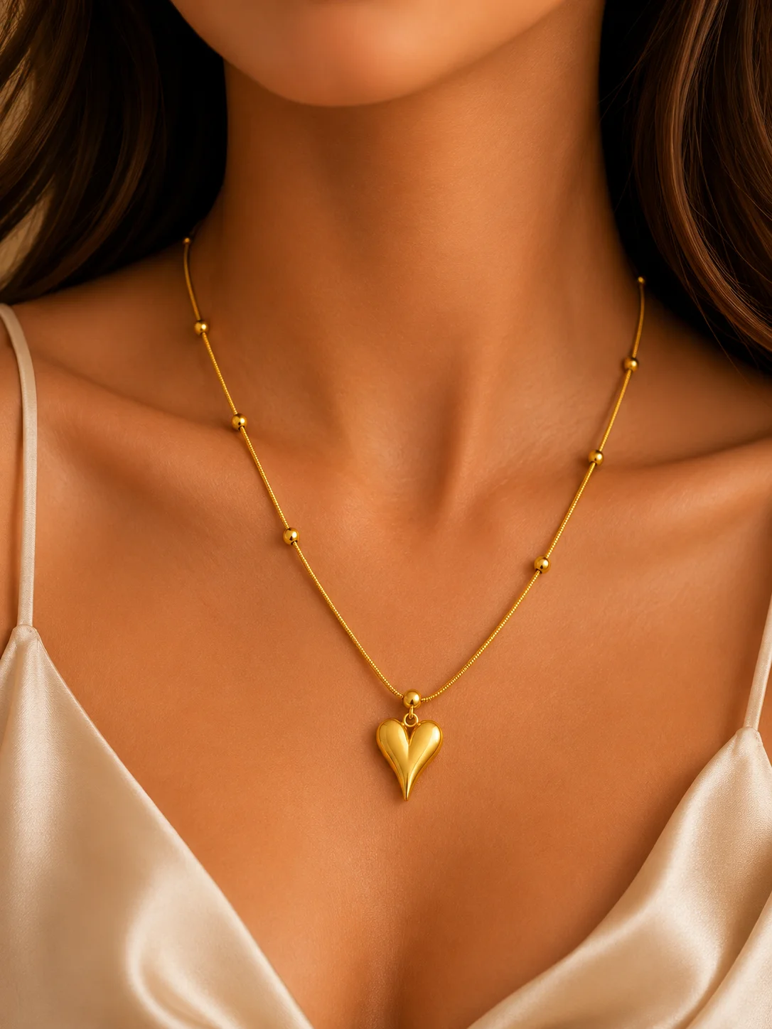 Heart Pendant Necklace for Women - Image 2