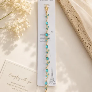 Turquoise Tulip Vine Bracelet for Women