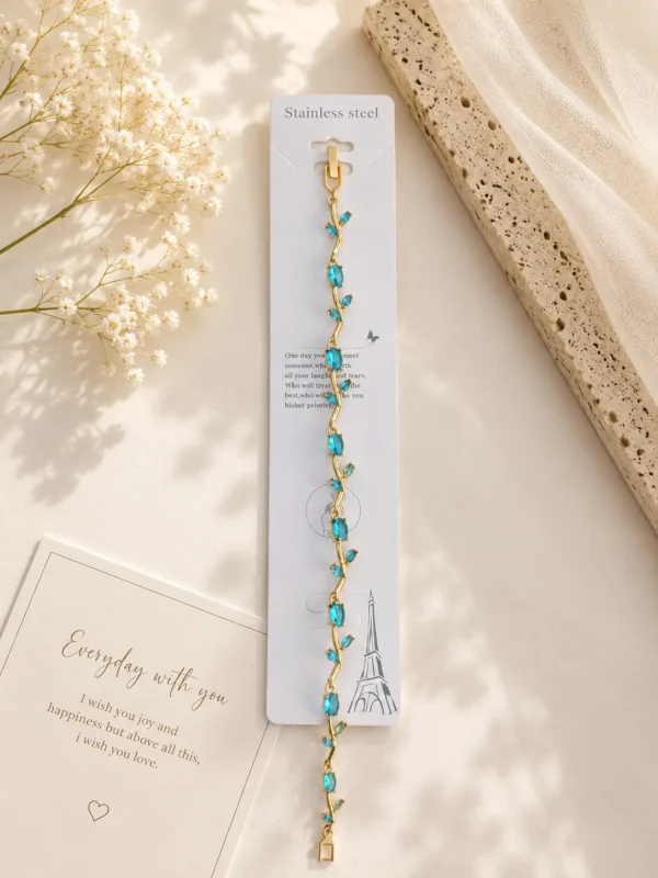 Turquoise Tulip Vine Bracelet for Women