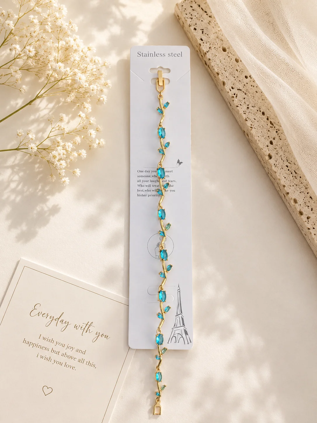 Turquoise Tulip Vine Bracelet for Women - Image 1